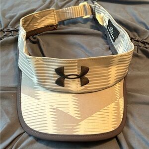 Under Armour Gray Sport Visor with Patterned Trim